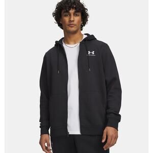 NWT Under Armour UA Icon Fleece Men's Full-Zip Hoodie in Black size Medium
